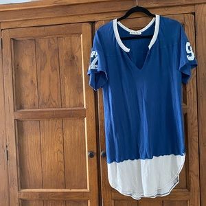 We The Free (Free People) long tunic tee (numbered tee/like a jersey. Like new.